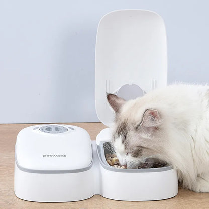 Automatic Pet Feeder Smart Food Dispenser For Cats Dogs Timer Stainless Steel Bowl Auto Dog Cat Pet Feeding Pets Supplies