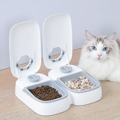 Automatic Pet Feeder Smart Food Dispenser For Cats Dogs Timer Stainless Steel Bowl Auto Dog Cat Pet Feeding Pets Supplies