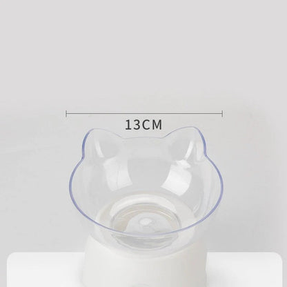 Cat Bowl Dog Bowl Cat Single Bowl Non-slip Cat Bowl Oblique Mouth